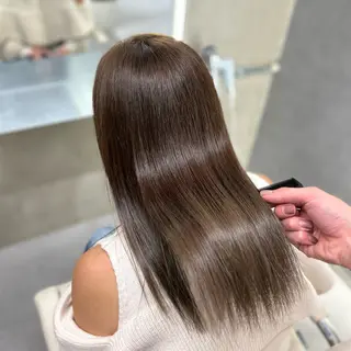 セミロング 阿倍野/髪質改善 /縮毛矯正/坪田幸広のヘアスタイル