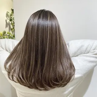 セミロング カラー 山崎俊輔/髪質改善 /バレイヤージュのヘアスタイル