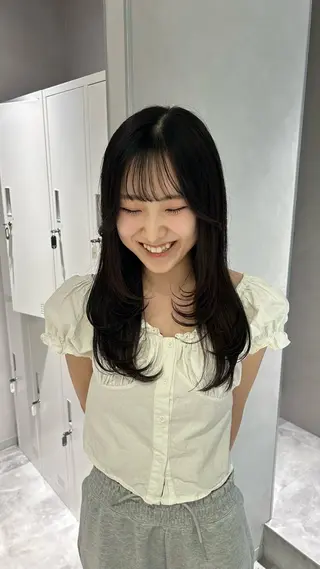 セミロング 寺川留以 /カットモデル募集中のヘアスタイル