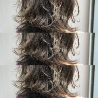 ショート カラー パーマ 細川 亮のヘアスタイル