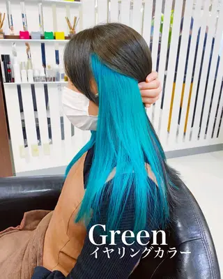 セミロング カラー YURI ✨のヘアスタイル