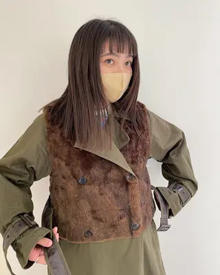 ミディアム iet.所属・ウルフ/ボブ/耳ツボ ジュエリー◎ricoのヘアスタイル