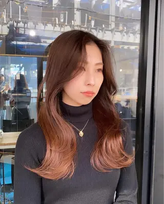 ロング カラー パーマ ヘアアレンジ メンズ キッズ ネイル マツエク・マツパ アイブロウ foi. フォワ所属・🇰🇷韓国トレンド ヘア🇰🇷高田のヘアスタイル