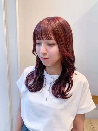 セミロング カラー ヘアアレンジ yuka .のヘアスタイル