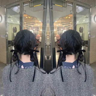 セミロング レイヤー/ボブ/ ミニボブ/AOIのヘアスタイル