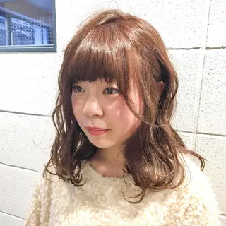 ミディアム カラー tender所属・tender KOZONOのヘアスタイル