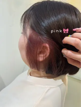 カラー 透明感カラー🧁🩰 🫧仲松良菜🎀のヘアスタイル
