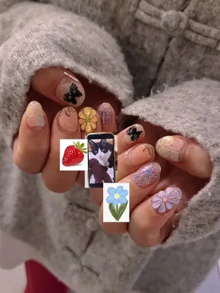 ネイル 3dパーツ/流行り 👧shushu❤️のネイルデザイン