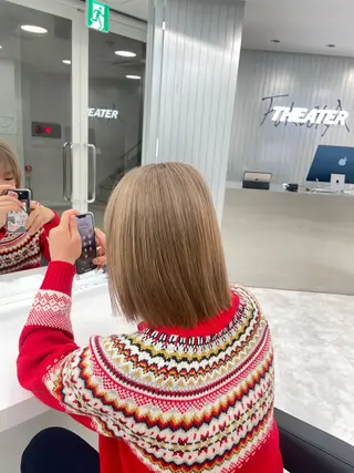 ロング 大人上品🤍透明感 ベージュ🤍REOのヘアスタイル