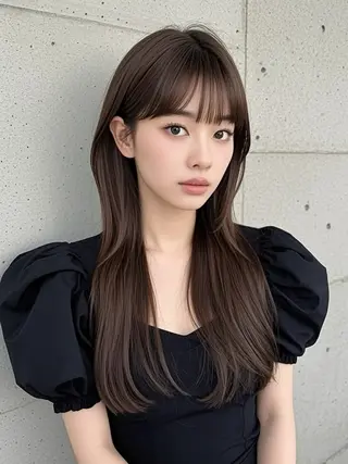 ロング ウルフカット 811 大阪梅田 ウルフのヘアスタイル