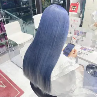 セミロング カラー パーマ ヘアアレンジ メンズ キッズ ネイル マツエク・マツパ アイブロウ ハイトーン/ピンク 💗モモ໒꒱のヘアスタイル