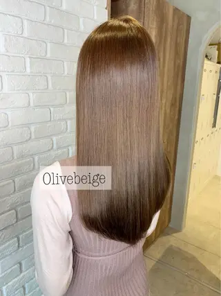 ロング カラー 髪質改善/縮毛矯正 艶カラー/珠聡のヘアスタイル