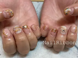 ネイル ネイルリボン 石田のネイルデザイン