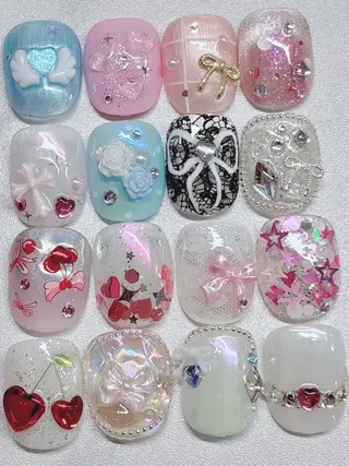 ネイル ミルキーウェイ☁韓国 デザイン/フィルインのネイルデザイン