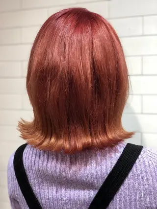 ミディアム カラー 🤍髪質改善➕透明感 カラー🤍川上葵のヘアスタイル