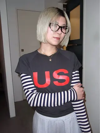 ショート YUUKI/ボブ パーマ.ウルフのヘアスタイル