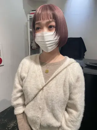 ショート カラー パーマ ヘアアレンジ メンズ キッズ ネイル マツエク・マツパ アイブロウ 艶ハイトーン/ヘア アレンジAYAKAのヘアスタイル