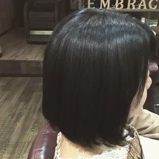 ミディアム カラー パーマ 金崎 新吾のヘアスタイル