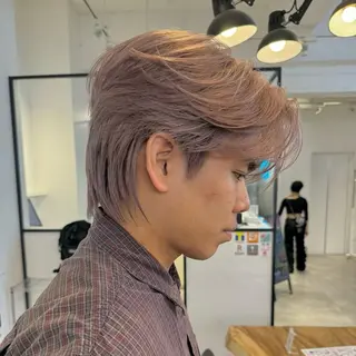 ショート カラー メンズ ハイトーン/パーマ/ メンズ / 櫻本🌐のヘアスタイル