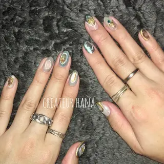 ネイル クレアトゥール華 都賀店所属・三橋 結菜のネイルデザイン