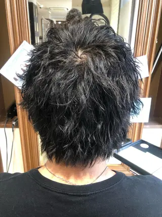 ショート パーマ メンズ パーマ/ハイトーン スパイキー/神田正紀のヘアスタイル