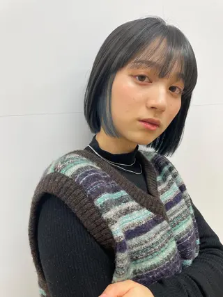 ミディアム カラー カラー/レイヤー/ 髪質改善/PAAQのヘアスタイル