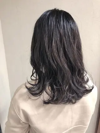 ミディアム カラー ケアブリーチ /髪質 改善/古橋圭史郎のヘアスタイル