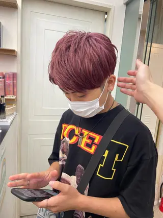 ショート カラー メンズ HIKARU副店長/ ✨️髪質改善のヘアスタイル