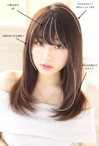 セミロング マーブル東京 三軒茶屋 美容室のヘアスタイル