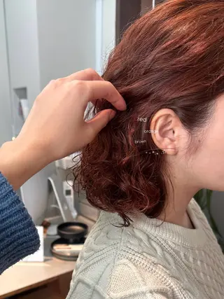 ミディアム カラー 暖色カラー/レイヤー 🌙 オノユリカのヘアスタイル