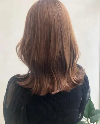 セミロング カラー nakahara madokaのヘアスタイル
