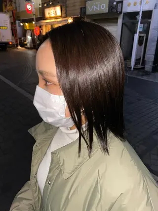 ミディアム カラー XENA表参道 MIKUのヘアスタイル