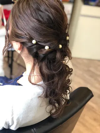 ロング ヘアアレンジ 鶴見 和美のヘアスタイル