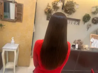 ロング カラー 艶グレージュカラー 美髪特化美容師のヘアスタイル