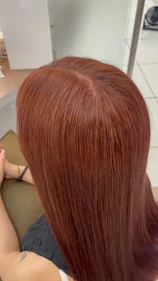 ロング カラー 羽エクステ/シール エクステ/横浜駅5分のヘアスタイル