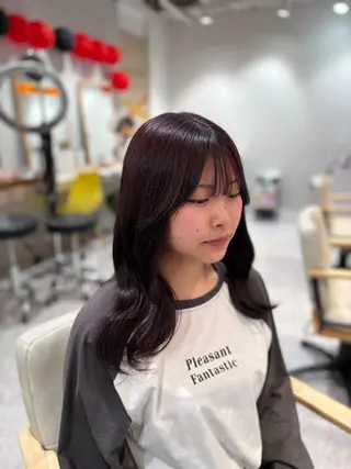 セミロング カラー cut/eye 💖aika💖のヘアスタイル