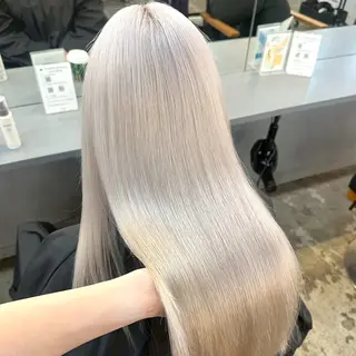 ロング カラー ブリーチ/ハイトーン ボブ🐥HIYORIのヘアスタイル