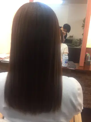 セミロング カラー パーマ 桧山 真のヘアスタイル