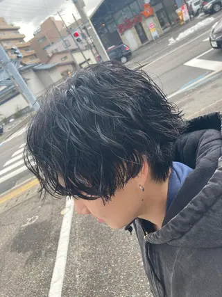 ミディアム パーマ メンズ パーマが得意な【最高 悠斗】のヘアスタイル