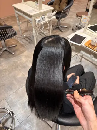 ロング 髪質改善 田中大貴のヘアスタイル