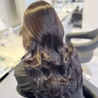 セミロング カラー 🎀🧁ダメージレス 艶髪カラー🧁🎀のヘアスタイル