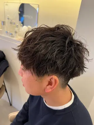 ミディアム パーマ メンズ メンズパーマ 特化/京橋/栗野のヘアスタイル