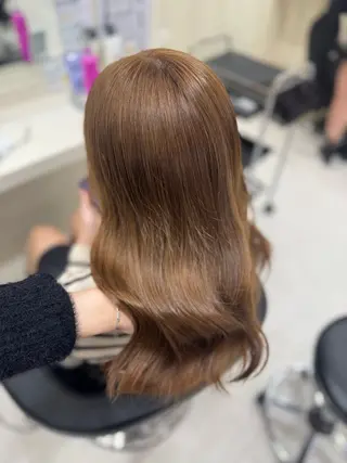 ロング カラー 🤍韓国大人っぽ ベージュMAI🤍のヘアスタイル