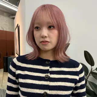 ミディアム カラー bond story 本店所属・MAO /透明感カラー/ボブのヘアスタイル