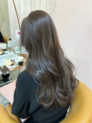 ロング 🩵縮毛矯正/ブリー チ/髪質改善/いつかのヘアスタイル