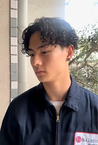 パーマ メンズ 年間2000名担当◎ パーマ職人/仲原佑樹のヘアスタイル
