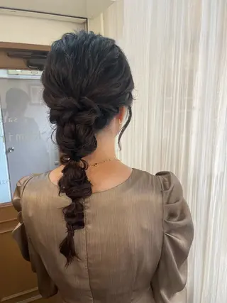 ロング ヘアアレンジ KURIA‪‪*⋆ஐ ブリーチ/韓国ヘアのヘアスタイル