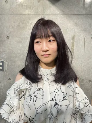 セミロング カラー fullbloom hair&spa所属・DAIKIベージュ 🍂レイヤーカットのヘアスタイル