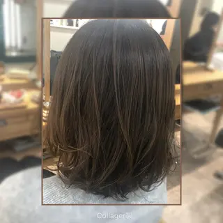 ミディアム カラー 💫髪質改善矯正 MIHO💫のヘアスタイル