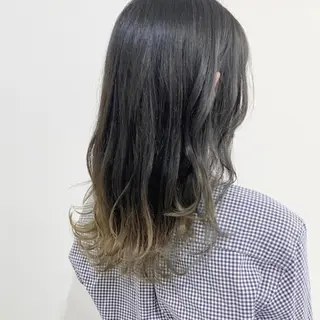 ミディアム カラー お洒落パーマ/ 艶カラー/michiのヘアスタイル